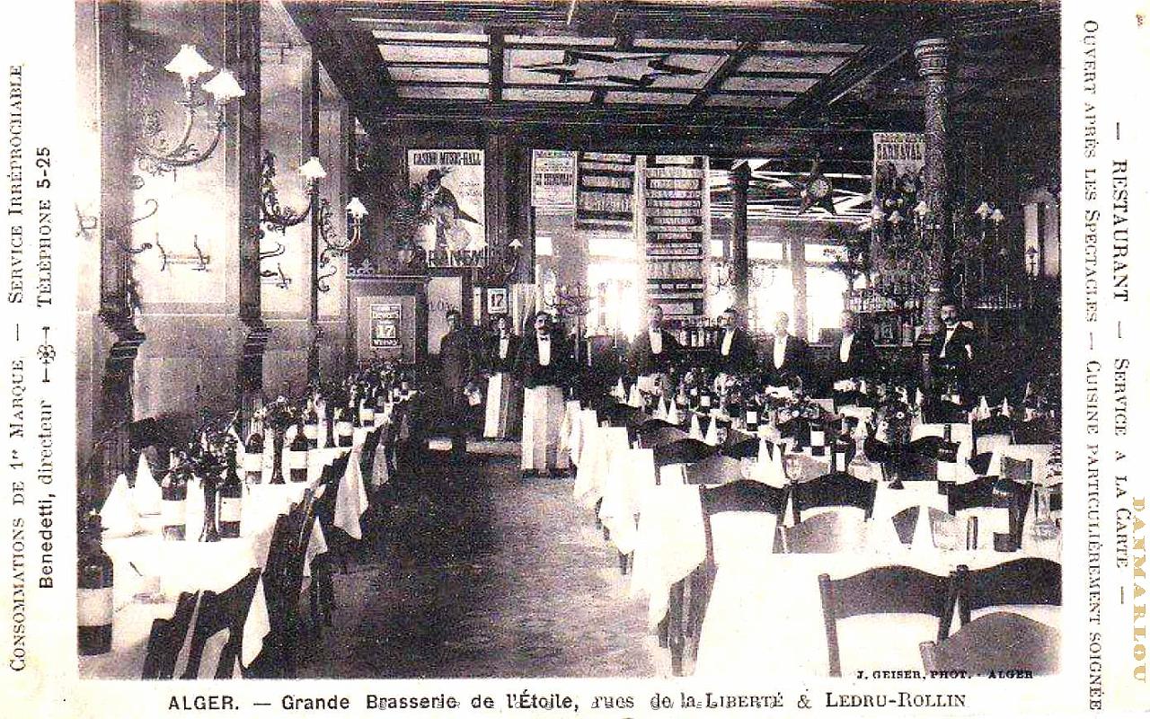 Alger - Rues de la Liberte et Ledru-Rollin - Grande Brasserie de l'Etoile.jpg